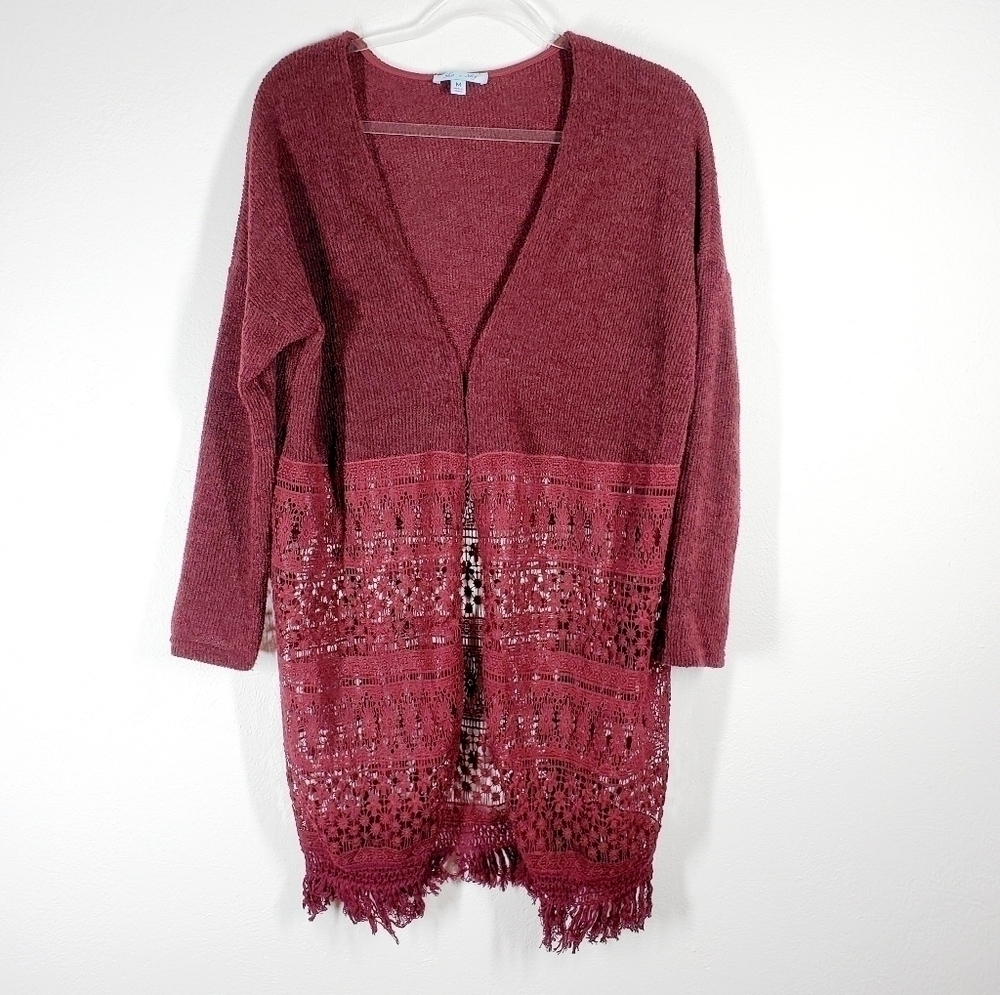 SHE + SKY OPEN FRONT CARDIGAN